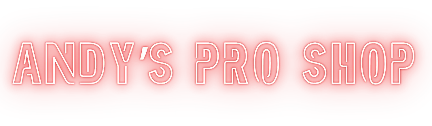 ANDY'S PRO SHOP - in neon lights