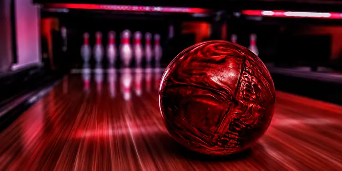 red bowling ball